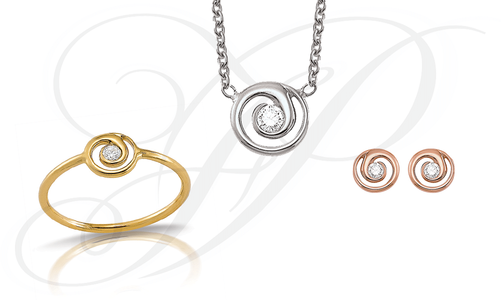 FLORENTIN POYET JOAILLIER Collection TOURBILLON - Collection de bijoux en or et diamant forme tourbillon à Villefranche sur Saône