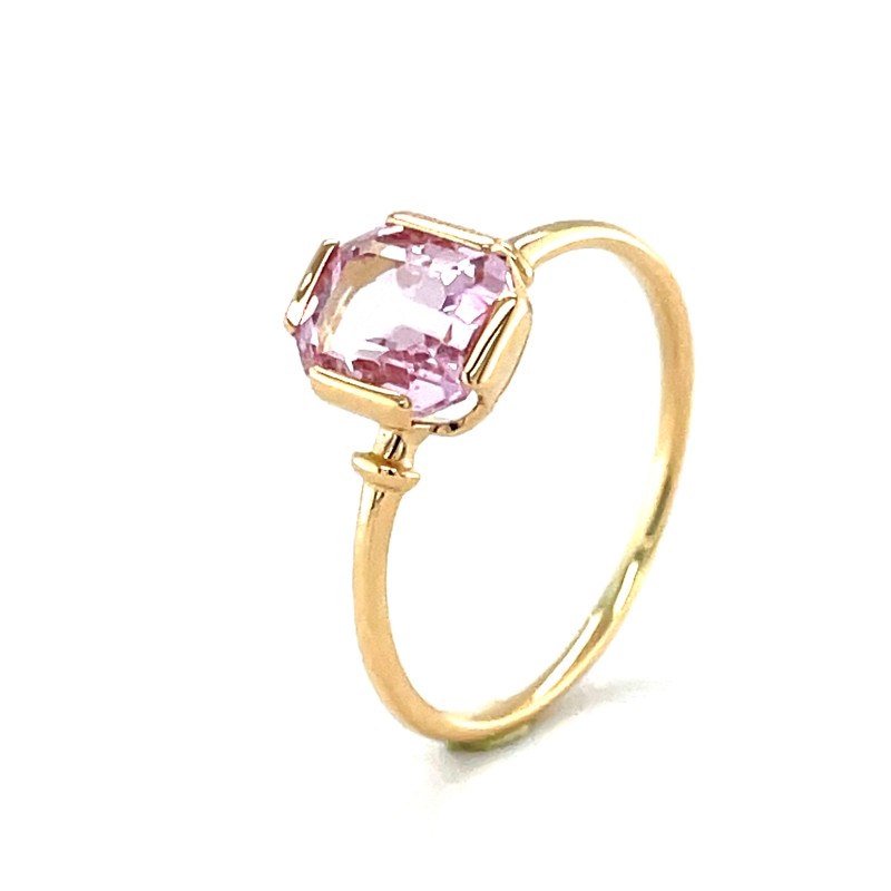 réparation d’une bague en or jaune et Morganite chez FLORENTIN POYET JOAILLIER à Villefranche sur Saône