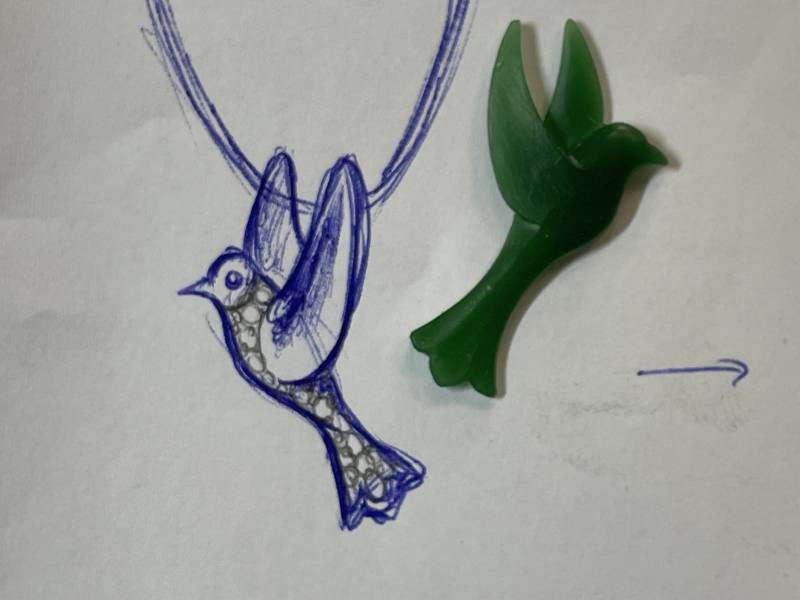 Bijou en fonte a cire perdue pour création pièce unique dans le 69