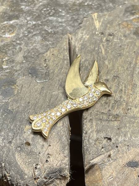 collier en or pour femme 18 carats et diamants