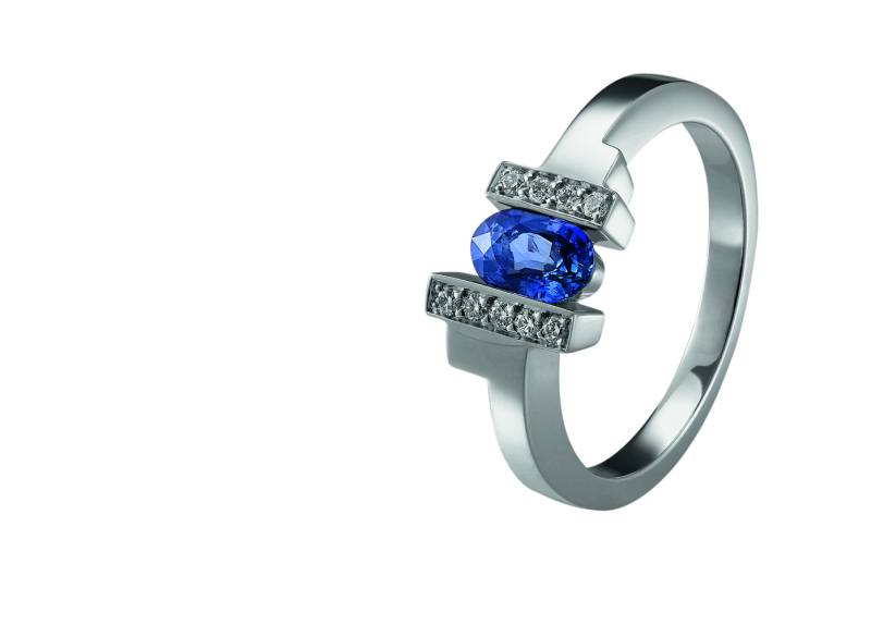 bague de fiancaille or blanc bijouterie joaillerie villefranche