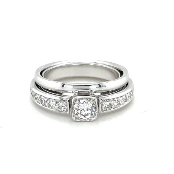 Bijouterie à Villefranche Florentin POYET Joaillier réalise une belle bague en or blanc et diamants