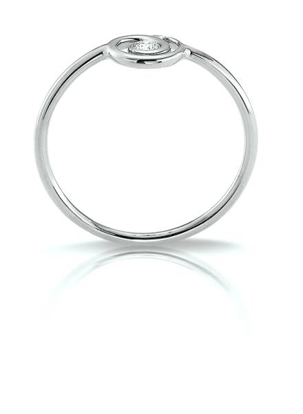 Bague fine en or blanc et diamants pour femme créée par Florentin POYET maître artisan joaillier dans le Rhône