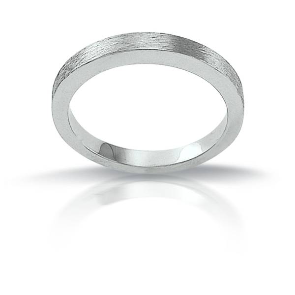 Bague or blanc 750/1000e mate de la collection 3ANO Florentin POYET Joaillier