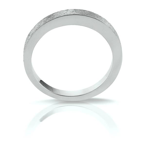 Bague or blanc 750/1000e mate de la collection 3ANO Florentin POYET Joaillier