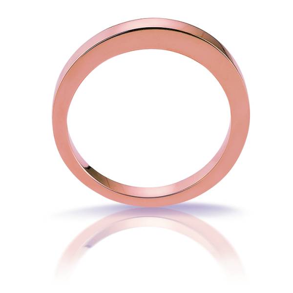 Bague or rose brillant 750/1000e de la collection 3ANO Florentin POYET Joaillier