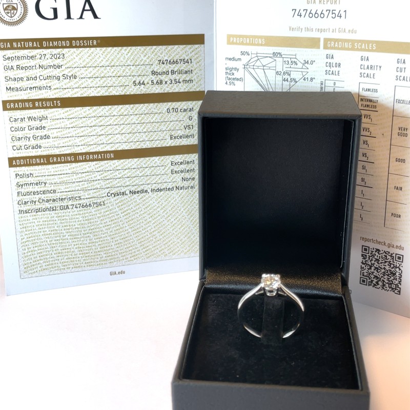 Bague de fiançailles sur mesure avec un beau diamant vers Lyon