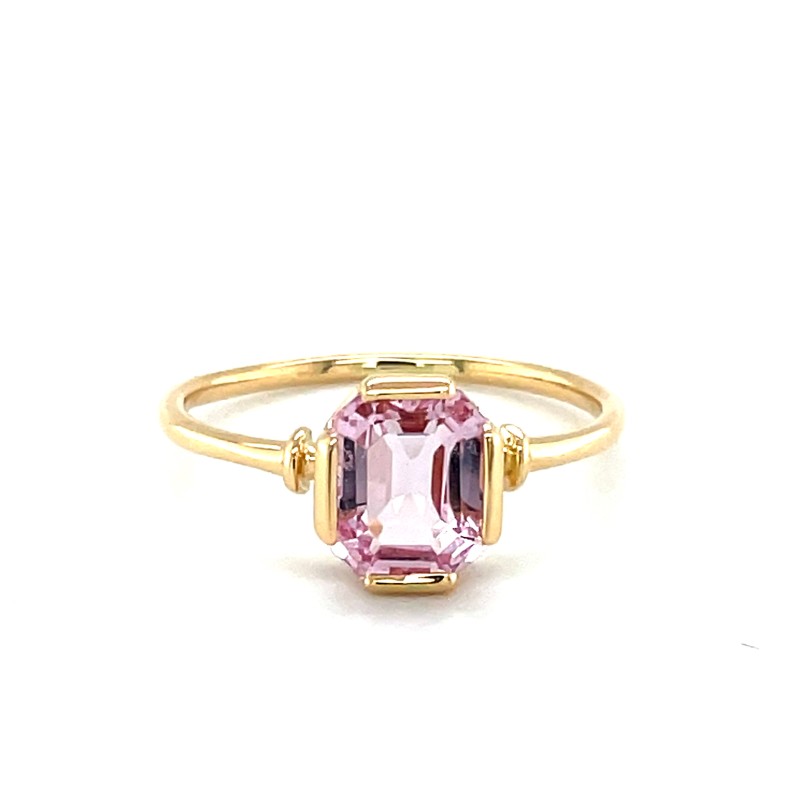 réparation d’une bague en or jaune et Morganite chez FLORENTIN POYET JOAILLIER à Villefranche sur Saône